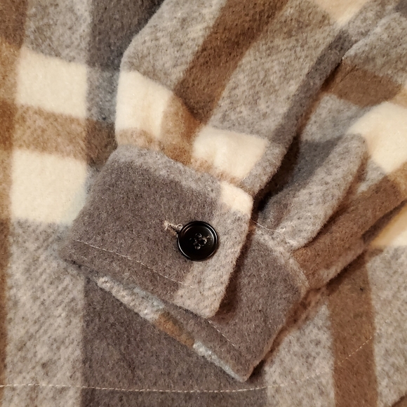 New VICI DOLLS FORE BRINKLEY Heavy Plaid Shacket XS - Picture 4 of 4